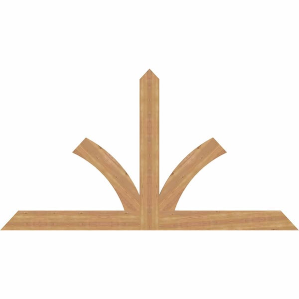 Ekena Millwork Richland Timber Gable Bracket, Western Red Cedar, 84"W x 45"H x 1 1/2"D x 5 1/2"F, 13/12 Pitch GBW084X45X0206RIC00SWR - main
